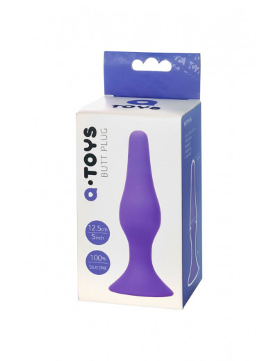 Фиолетовая анальная втулка Toyfa A-toys - 12,5 см.