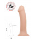 Телесный фаллос на присоске Silicone Bendable Dildo XL - 20 см.