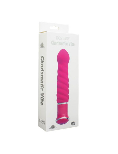 Розовый спиралевидный вибратор ECSTASY Charismatic Vibe - 20,7 см.