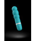 Бирюзовый рельефный мини-вибратор Bcute Classic Pearl - 10 см.