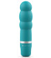 Бирюзовый рельефный мини-вибратор Bcute Classic Pearl - 10 см.
