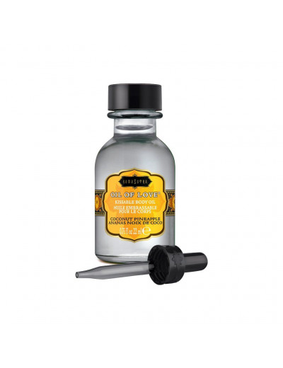 Масло для ласк с ароматом кокоса и ананаса Oil of Love Coconut Pineapple - 22 мл.