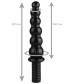 Черный жезл  Ожерелье  с рукоятью - 35,5 см.
