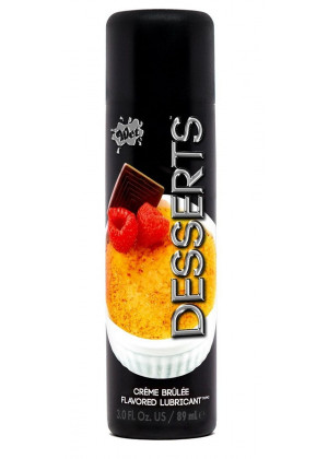 Лубрикант Wet Desserts Creme Brulee с ароматом крем-брюле - 89 мл.