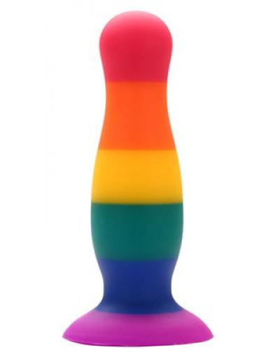 Разноцветная анальная пробка COLOURFUL PLUG - 10,5 см.