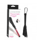 Чёрная многохвостая кожаная плетка Passionate Flogger - 39 см.