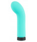 Бирюзовый мини-вибратор с загнутой головкой Power Vibe Curvy - 12 см.
