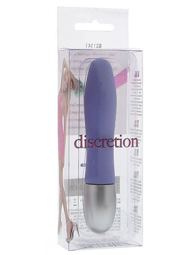 Сиреневый миниатюрный вибратор DISCRETION - 8 см.
