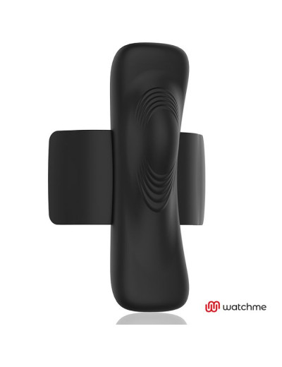Черная вибровкладка в трусики с пультом-часами Anne s Desire Vibro Panty Wireless Watchme