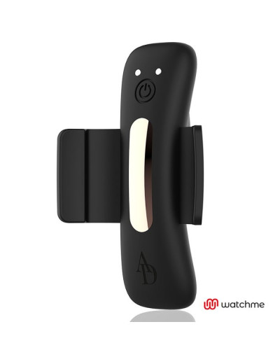 Черная вибровкладка в трусики с пультом-часами Anne s Desire Vibro Panty Wireless Watchme