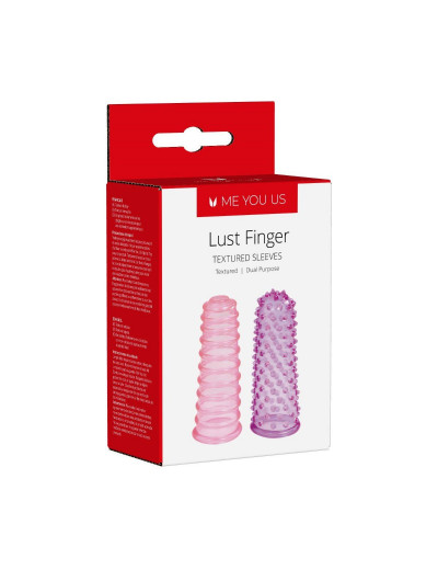 Набор из 2 насадок на пальцы Lust Fingers Sleeve