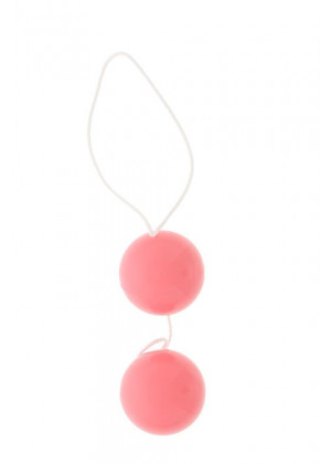 Розовые вагинальные шарики Vibratone DUO-BALLS