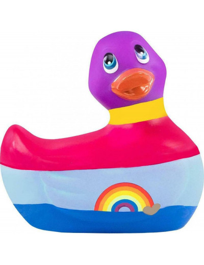 Вибратор-уточка I Rub My Duckie 2.0 Colors с разноцветными полосками
