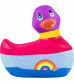 Вибратор-уточка I Rub My Duckie 2.0 Colors с разноцветными полосками