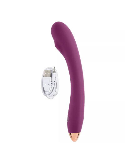Фиолетовый стимулятор G-точки G-Spot Slim Flexible Vibrator - 22 см.