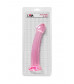 Розовый нереалистичный фаллоимитатор Jelly Dildo XL - 22 см.