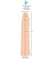 Телесная насадка-удлинитель Silicone Extension - 19 см.
