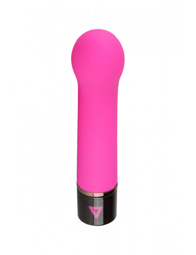 Розовый силиконовый мини-вибратор Lil Gspot - 13 см.
