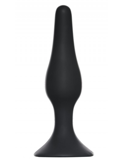 Чёрная малая анальная пробка Slim Anal Plug Small - 10,5 см.
