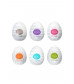 Набор из 6 мастурбаторов-яиц Tenga EGG I Strong Sensations с различными рельефом