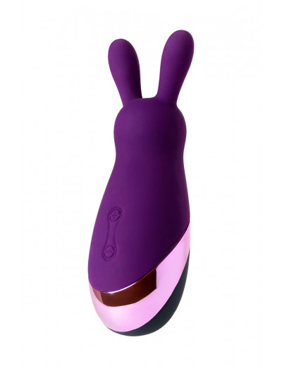 Фиолетовый стимулятор эрогенных зон Eromantica BUNNY - 12,5 см.