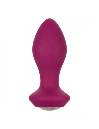Фиолетовая анальная вибропробка с кристаллом Vibrating Crystal Probe - 10,75 см.