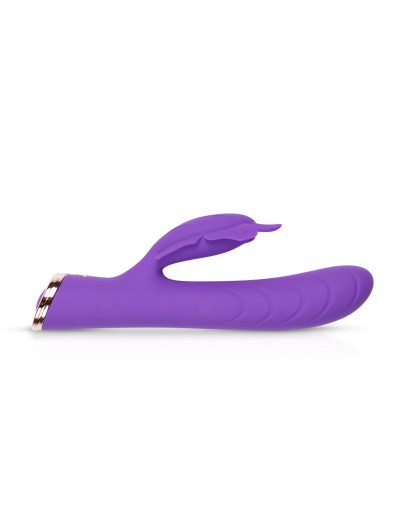 Фиолетовый вибратор-кролик The Princess Butterfly Vibrator - 20,5 см.