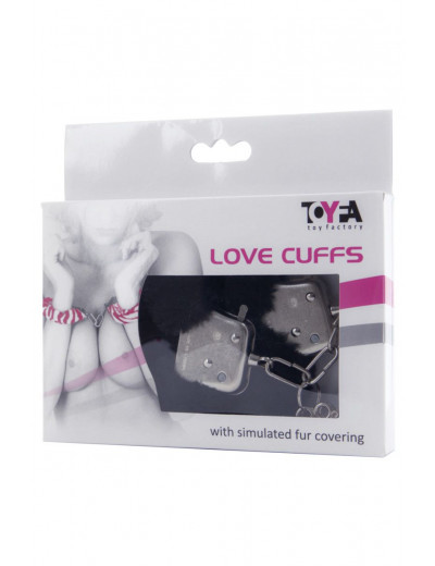 Наручники с чёрной опушкой