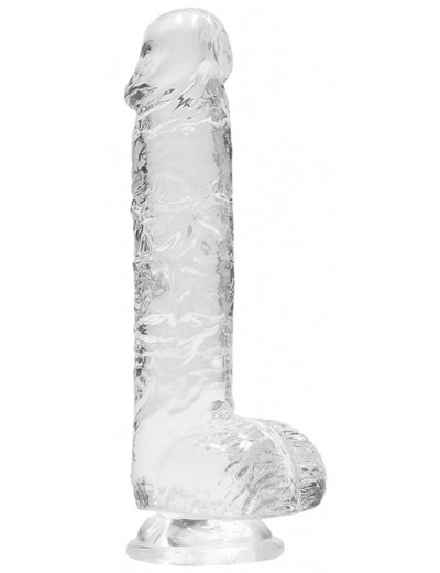 Прозрачный фаллоимитатор Realrock Crystal Clear 9 inch - 25 см.