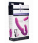 Розовый безремневой страпон с вибрацией Evoke Rechargeable Vibrating Strap On - 24,7 см.