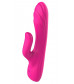 Ярко-розовый вибратор-кролик Flexible G-spot Vibe - 21 см.