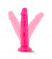 Розовый реалистичный фаллоимитатор на присоске NEO 7.5INCH DUAL DENSITY COCK - 17 см.