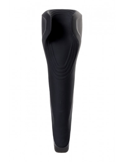 Чёрный нереалистичный мастурбатор с вибрацией Satisfyer Men Wand