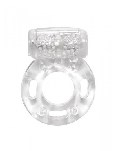 Прозрачное эрекционное кольцо с вибрацией Rings Axle-pin