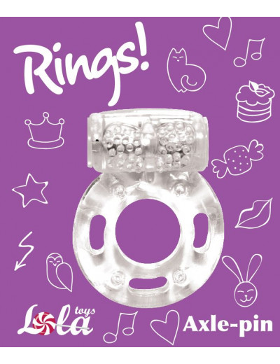 Прозрачное эрекционное кольцо с вибрацией Rings Axle-pin