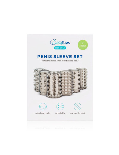 Набор из 6 дымчатых насадок Penis Sleeve Set