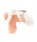 Белая клетка целомудрия Silicone Chastity Cage