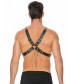 Черная мужская портупея Chain And Chain Harness