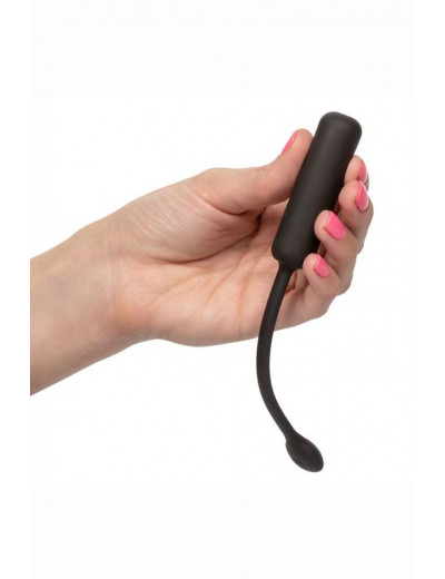 Черное виброяйцо с браслетом-пультом Wristband Remote Petite Bullet