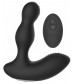 Черный массажер простаты с электростимуляцией и пультом ДУ Prostate massager