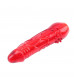 Красный классический вибратор с 2 сменными насадками Hers Dildo Kit