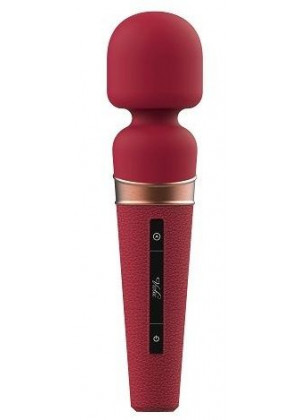 Бордовый жезловый вибростимулятор Titan - 21 см.