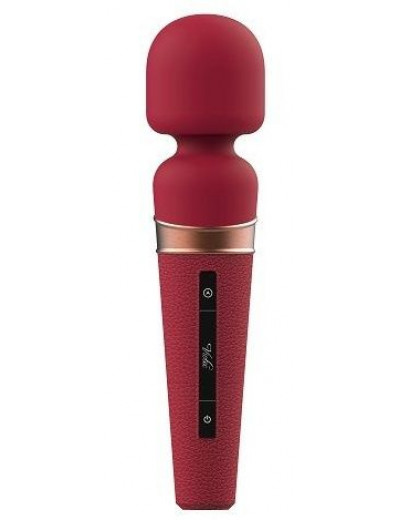 Бордовый жезловый вибростимулятор Titan - 21 см.