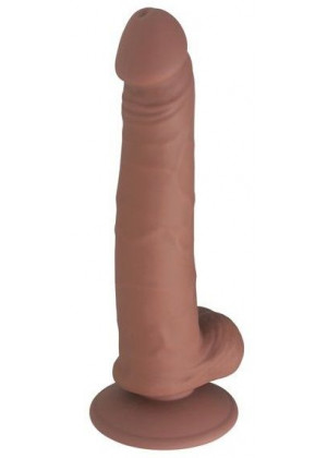 Коричневый фаллоимитатор SEDUCER Perfect Peter - 20 см.