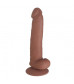 Коричневый фаллоимитатор SEDUCER Perfect Peter - 20 см.