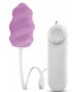 Фиолетовое виброяйцо Swirl Bullet with Silicone Sleeve