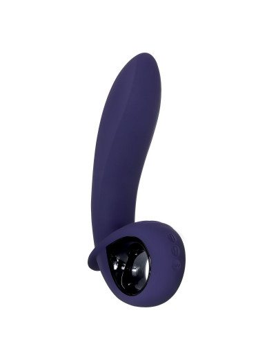 Фиолетовый вибростимулятор зоны G с функцией расширения Inflatable G - 16,5 см.