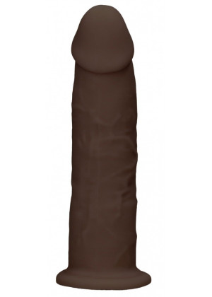 Коричневый фаллоимитатор без мошонки Silicone Dildo Without Balls - 15 см.