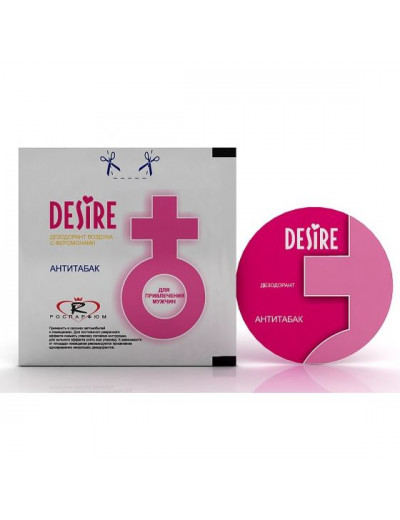Ароматизатор воздуха с феромонами Desire  Антитабак