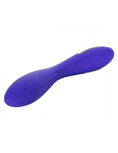 Фиолетовый вибратор с электростимуляцией Intimate E-Stimulator Wand - 21,5 см.